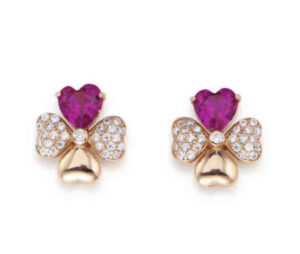 Amen orecchini Quadricuore Rosè