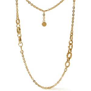 Unoaerre Collana Lunga Bronzo Dorato