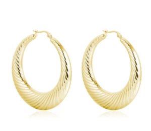 #Brand Orecchini in Acciaio Dorato